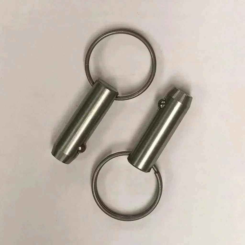 2-Pack 1/2&quot; Diameter x 7/8” Grip Length Detent Ring Pins – Stainless Steel PYP 