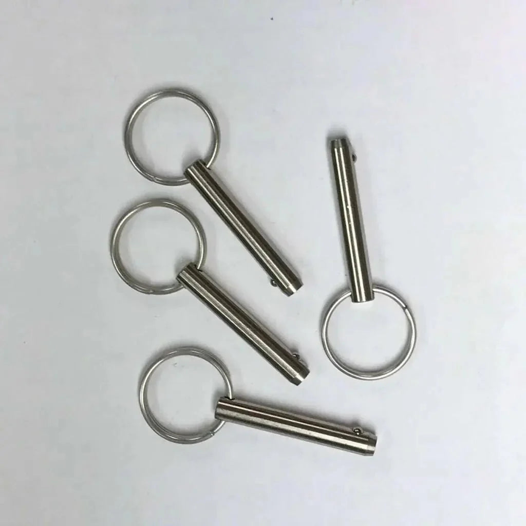 4-Pack 1/4” Diameter x 1-1/4” Grip Length Detent Ring Pins – Stainless Steel PYP